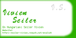 vivien seiler business card